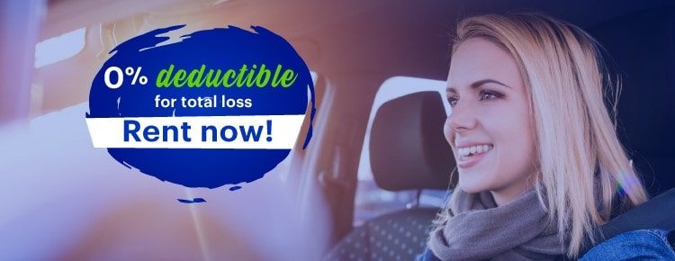 0% deductible for damage to the vehicle